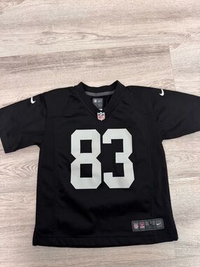 NFL Kids Black Jersey with White 83 Number